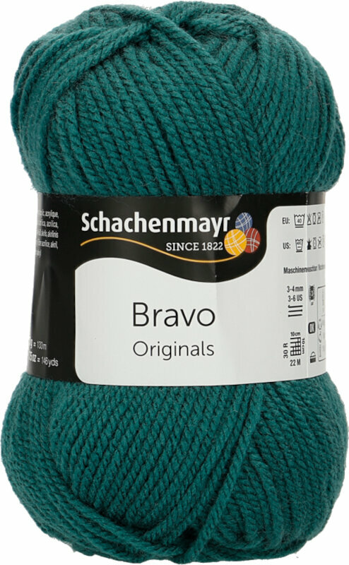 Fios para tricotar Schachenmayr Bravo Originals 08068 Teal