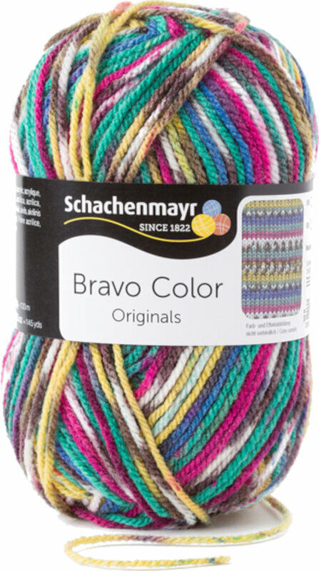 Fil à tricoter Schachenmayr Bravo Color Aqua Jacquard Color 02084 Fil à tricoter