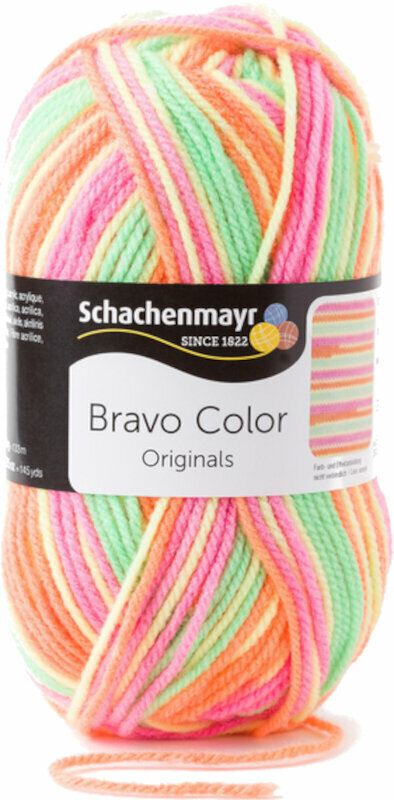 Fios para tricotar Schachenmayr Bravo Color Casablanca Color 02100 Fios para tricotar