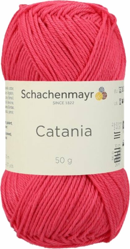 Knitting Yarn Schachenmayr Catania 00256 Raspberry Knitting Yarn