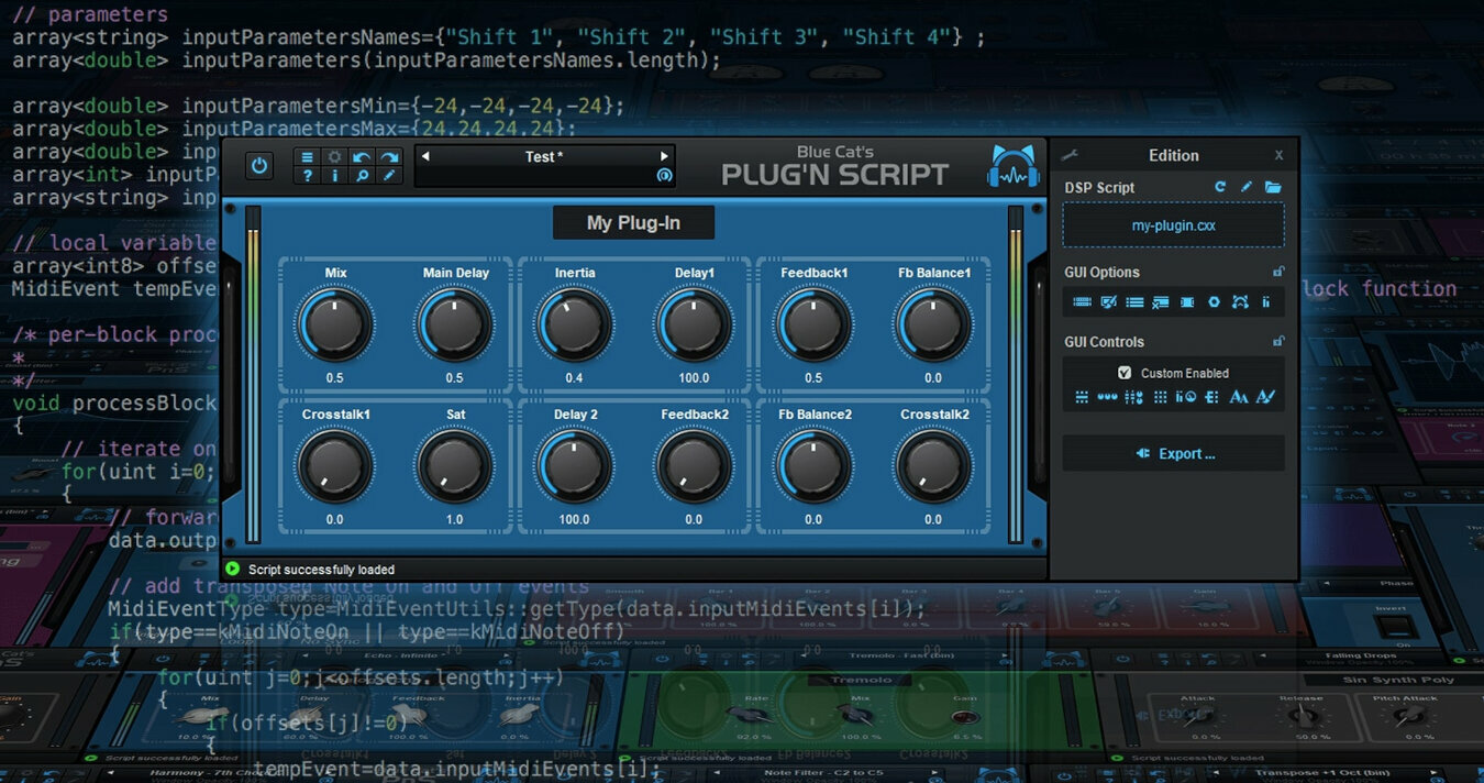 Wtyczka FX Blue Cat Audio PlugNScript (Produkt cyfrowy)