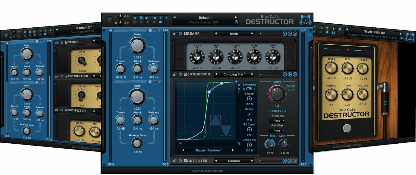 Wtyczka FX Blue Cat Audio Destructor (Produkt cyfrowy)