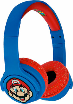 Hoofdtelefoons voor kinderen OTL Technologies Super Mario Bluetooth Blue Hoofdtelefoons voor kinderen - 1