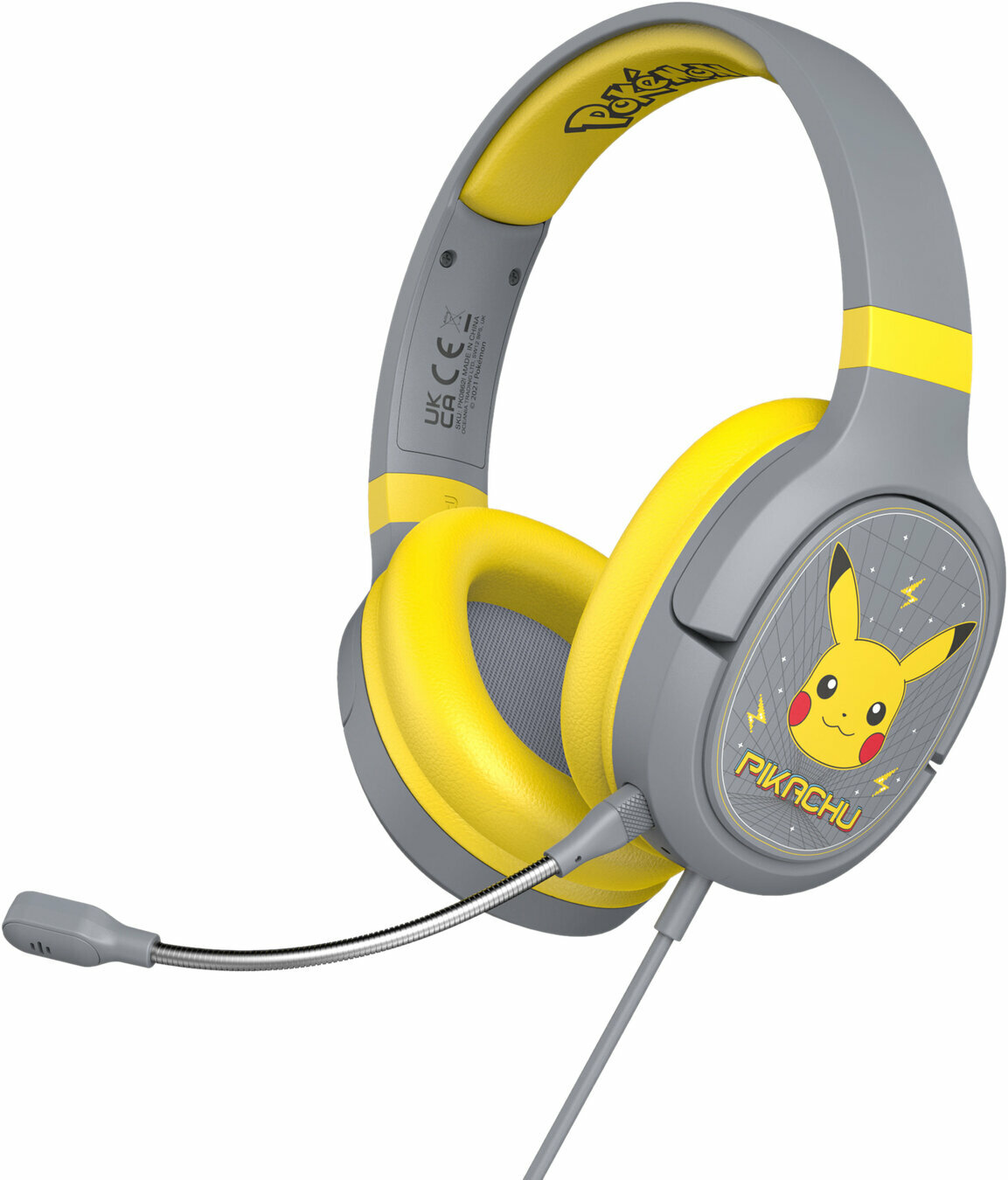 Slúchadlá pre deti OTL Technologies PRO G1 Pokémon Pikachu Grey