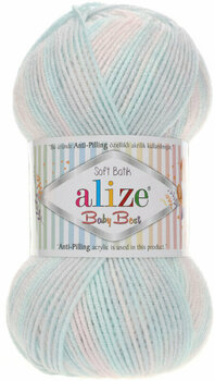 Knitting Yarn Alize Baby Best Batik 6623 - 1