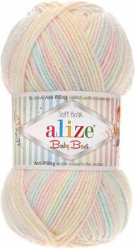 Knitting Yarn Alize Baby Best Batik 6655 - 1