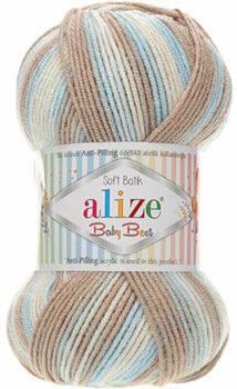 Knitting Yarn Alize Baby Best Batik 6657 - 1