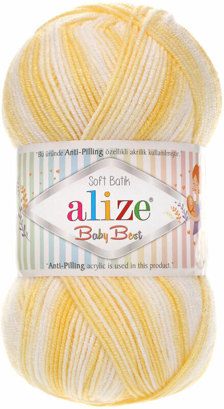 Pletací příze Alize Baby Best Batik 6661 Pletací příze