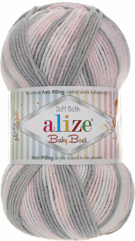 Knitting Yarn Alize Baby Best Batik 6664 Knitting Yarn