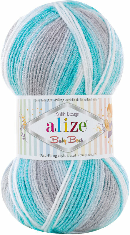 Knitting Yarn Alize Baby Best Batik 7264