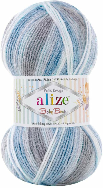 Knitting Yarn Alize Baby Best Batik 7540