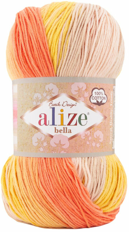 Pređa za pletenje Alize Bella Batik 100 7687