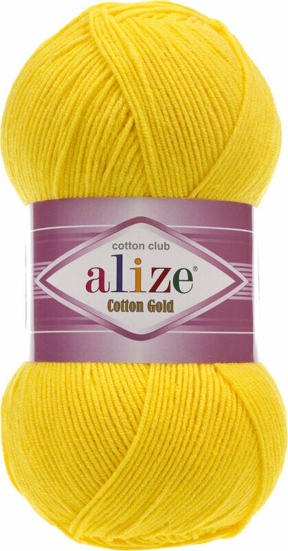 Przędza dziewiarska Alize Cotton Gold 110 Yellow