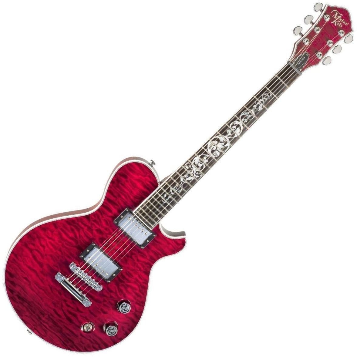 Electric guitar Michael Kelly Patriot Glory Trans Blood Red
