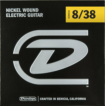 Cordas para guitarra elétrica Mi Dunlop DEN0838 - 1
