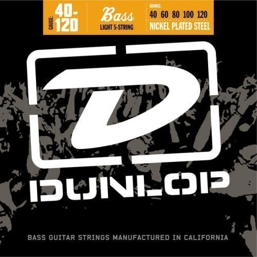 Saiten für 5-saitigen E-Bass, Saiten für 5-Saiter E-Bass Dunlop DBN 40120
