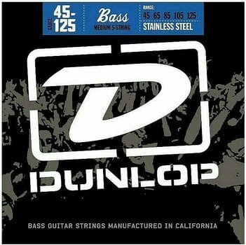 Saiten für 5-saitigen E-Bass, Saiten für 5-Saiter E-Bass Dunlop DBS 45125 - 1