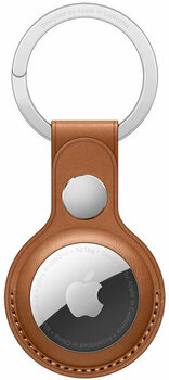 Príslušenstvo pre smart lokátor Apple AirTag Leather Key Ring - Golden Brown - 1