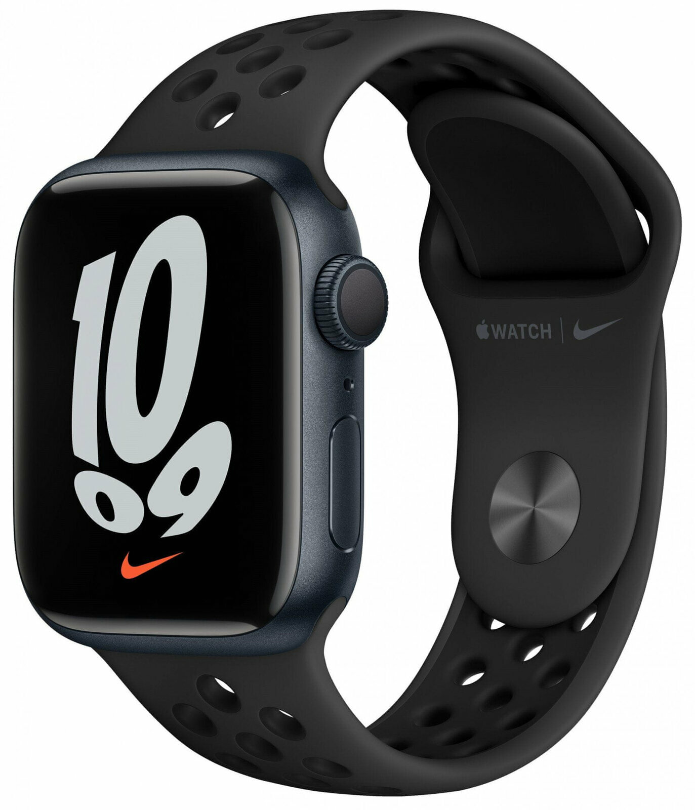 Zegarek smart Apple Watch Nike Series 7 GPS, 41mm Midnight Aluminium Case
