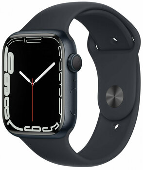 Smart Ρολόι Apple Watch Series 7 GPS, 45mm Midnight Aluminium Case