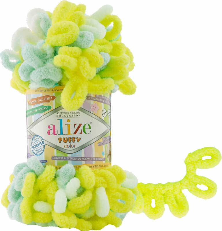 Pletací příze Alize Puffy Color 6382 Pletací příze