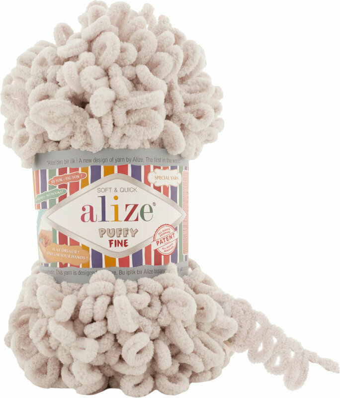Fios para tricotar Alize Puffy Fine 599