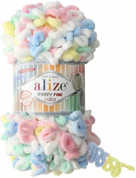 Knitting Yarn Alize Puffy Fine Color 5949 - 1