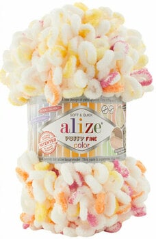 Pletací příze Alize Puffy Fine Color 6244 Pletací příze - 1