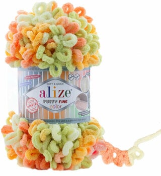 Fios para tricotar Alize Puffy Fine Color 6313 - 1
