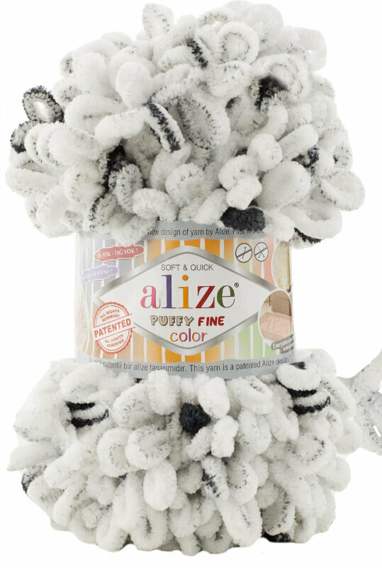 Knitting Yarn Alize Puffy Fine Color 7646
