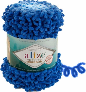 Fios para tricotar Alize Puffy Fine Ombre Batik 7280 - 1