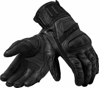 Motorcycle Gloves Rev'it! Gloves Cayenne 2 Black/Black S Motorcycle Gloves - 1