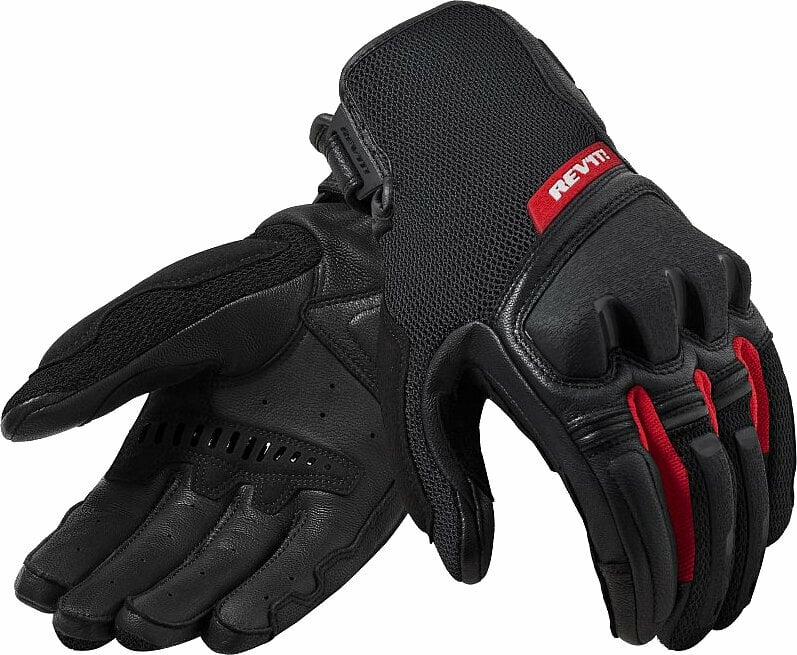Mănuși de motocicletă Rev'it! Gloves Duty Negru/Roșu M Mănuși de motocicletă