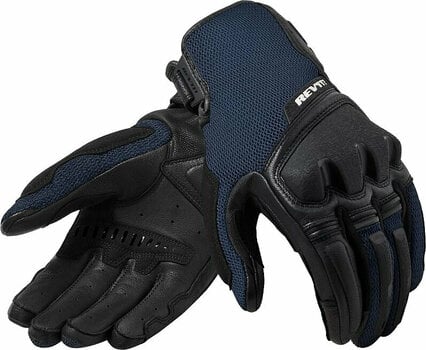 Motorcycle Gloves Rev'it! Gloves Duty Black/Blue L Motorcycle Gloves - 1