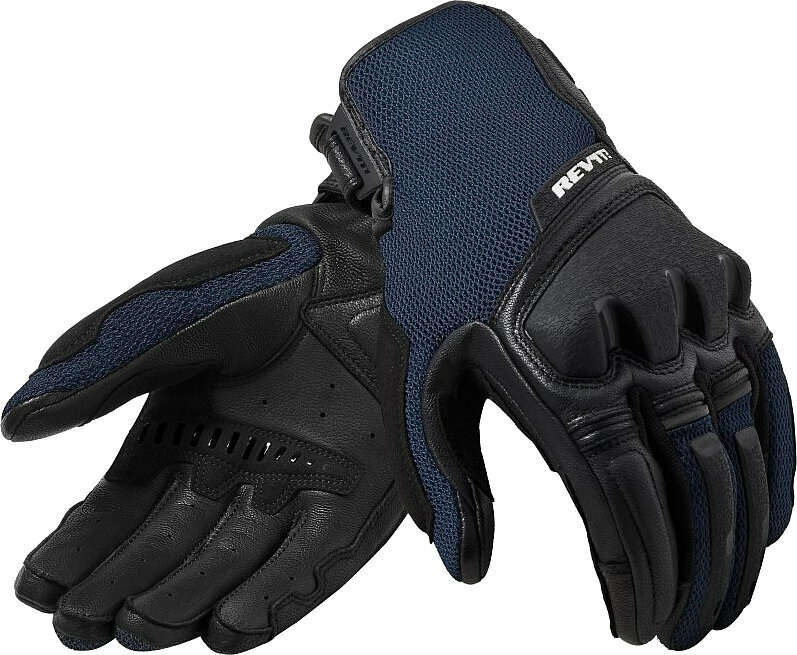 Motoros kesztyűk Rev'it! Gloves Duty Black/Blue XL Motoros kesztyűk