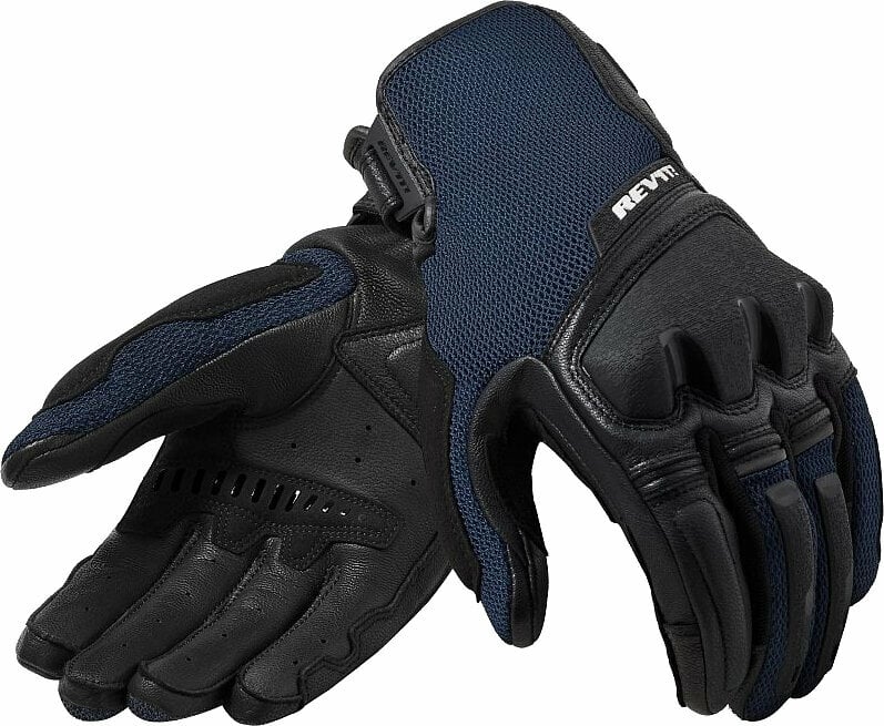 Motorcycle Gloves Rev'it! Gloves Duty Black/Blue 2XL Motorcycle Gloves