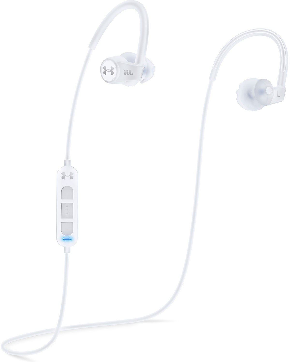 Brezžični ušesa Loop slušalke JBL Under Armour Sport Wireless Heart Rate Bela