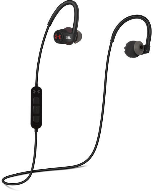 Vezeték nélküli fejhallgató fülhurkot JBL Under Armour Sport Wireless Heart Rate Black