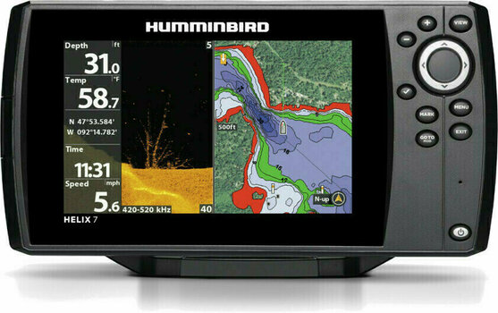 Sondeur de pêche Humminbird Helix 7x Chirp DI GPS G2N - 1