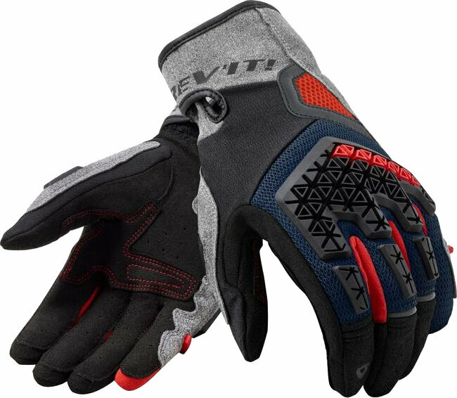 Motorcycle Gloves Rev'it! Gloves Mangrove Silver/Blue M Motorcycle Gloves
