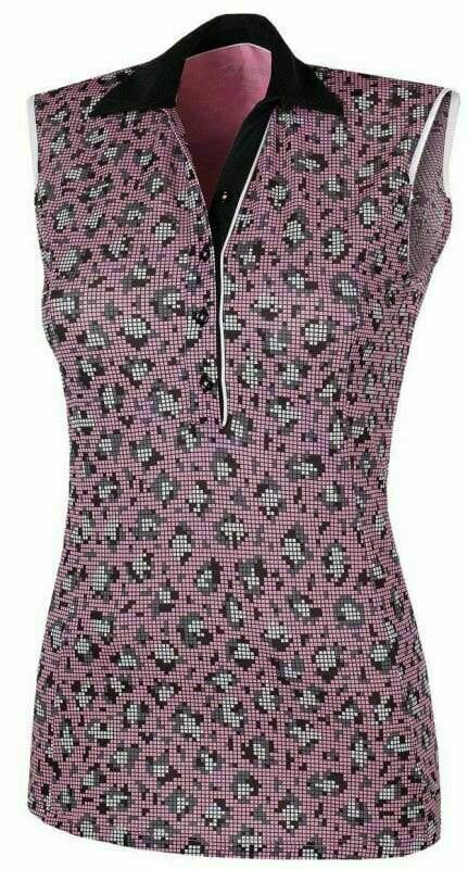 Облекло > Ризи за поло Galvin Green Mila Ventil8+ Women Polo Shirt Blush Pink/Black/White XL