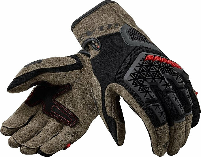 Motorcycle Gloves Rev'it! Gloves Mangrove Sand/Black XL Motorcycle Gloves