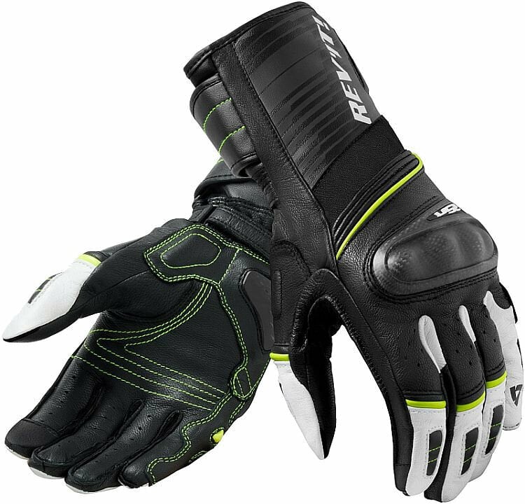 Motorcycle Gloves Rev'it! Gloves RSR 4 Black/Neon Yellow L Motorcycle Gloves