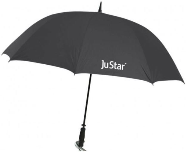 Regenschirm Justar Star-S Golf Umbrella Black
