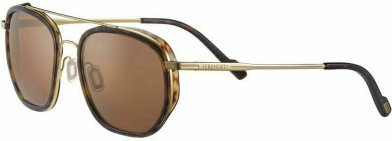 Lifestyle Glasses Serengeti Boron Dark Turtoise/Bold Gold/Mineral Polarized Drivers Gold L Lifestyle Glasses