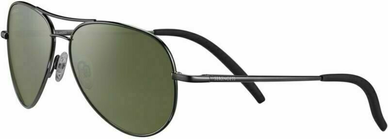 SERENGETI Unisexs Carrara Small Sunglasses Lenses Polarised Drivers Shiny Gunmetal 
