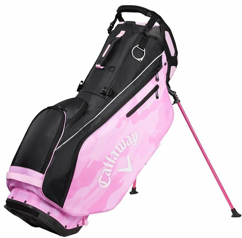 Golftaske Callaway Fairway 14 Black/Pink Camo Golftaske