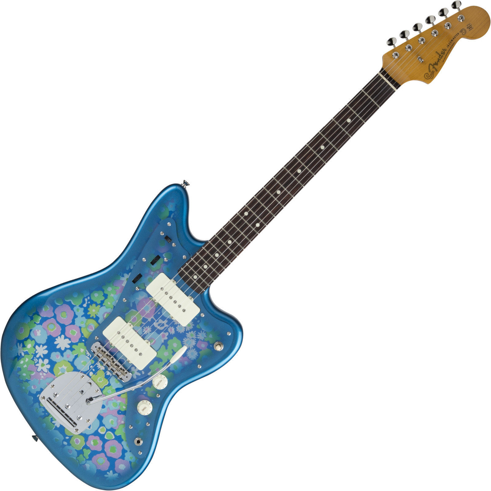 Elektrische gitaar Fender Traditional 60s Jazzmaster RW Blue Flower