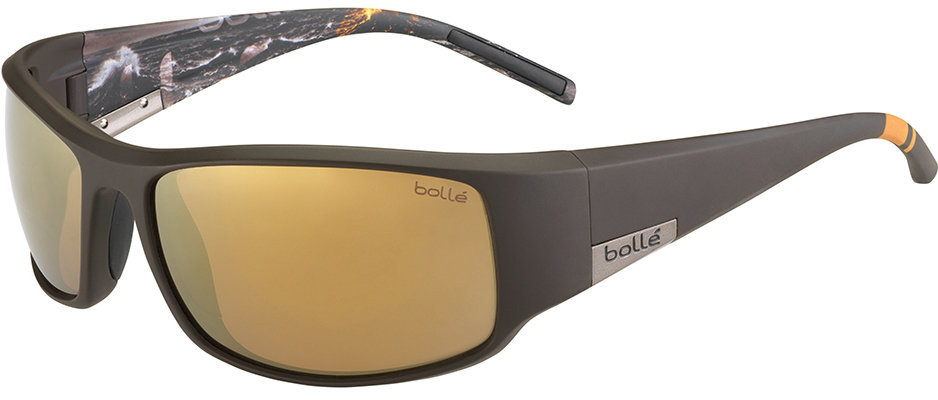 Sonnenbrille fürs Segeln Bollé King Matte Brown Sea/Polarized Inland Gold Oleo AR