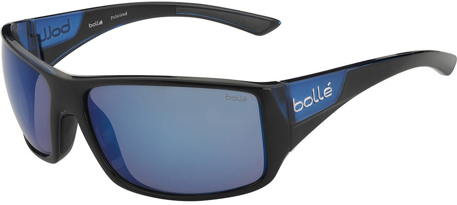 Glasögon för segling Bollé Tigersnake Shiny Black/Matte Blue/Polarized Offshore Blue